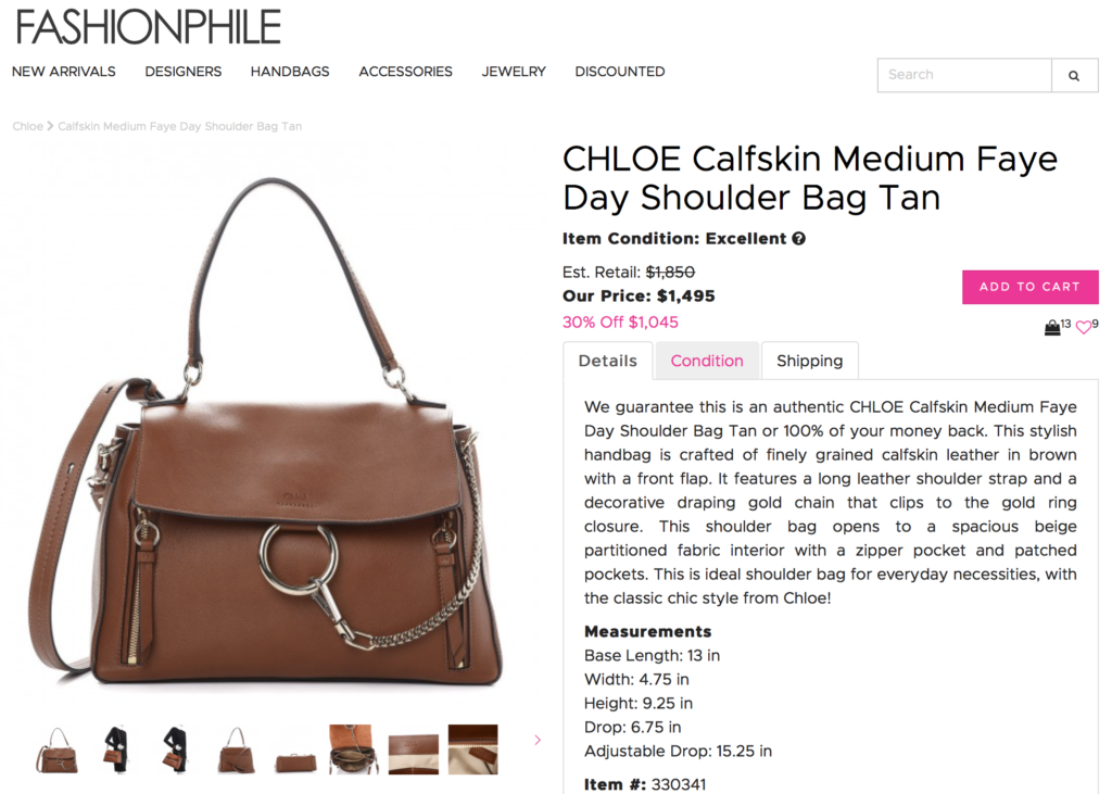 Medium Choe Faye Day Used from Fashionphile