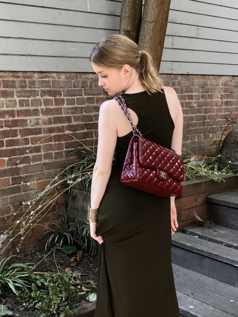crossbody chanel jumbo flap on shortest length