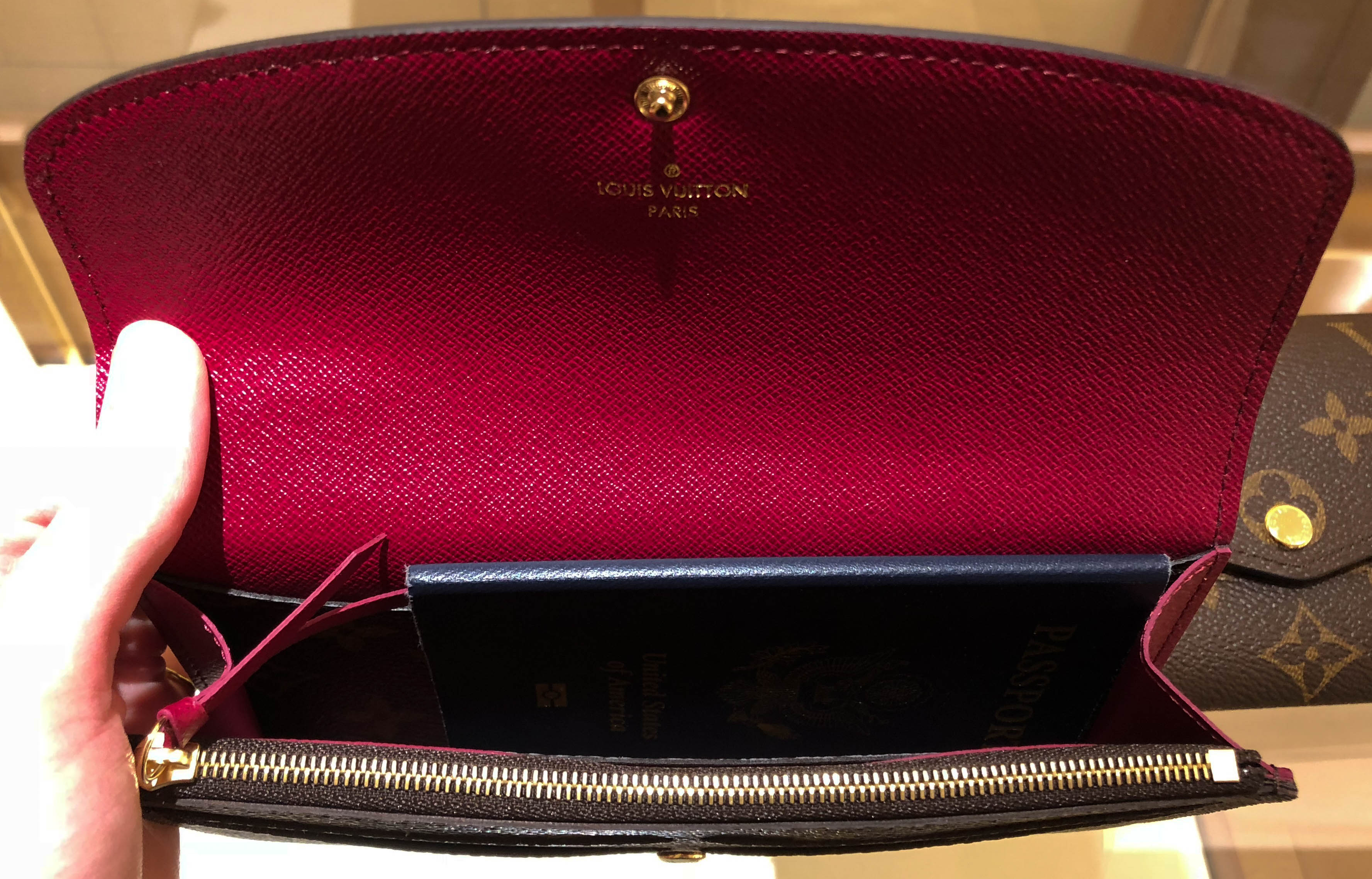 Emilie Wallet with American Passport