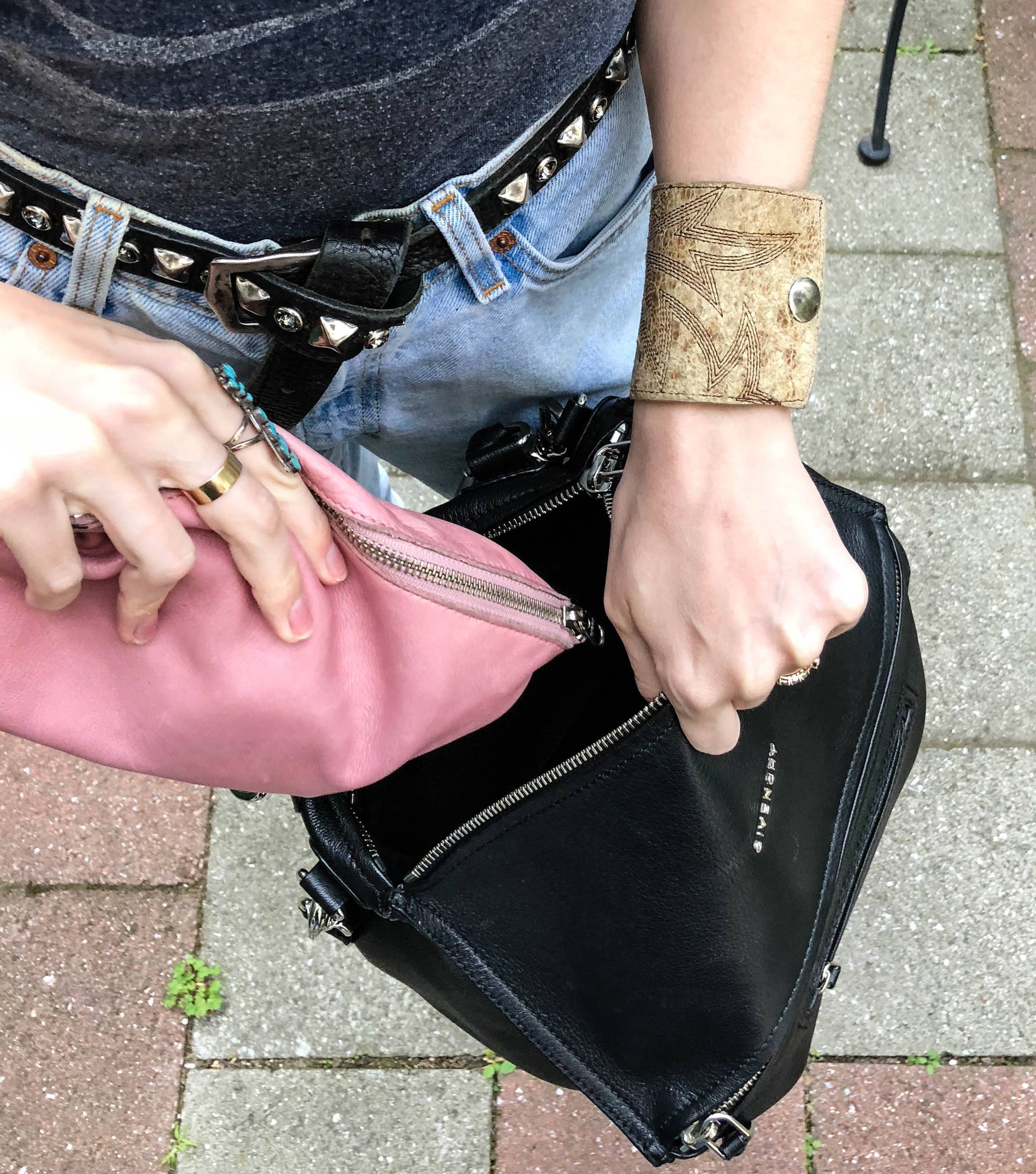 Opening of GIvenchy Pandora with Baggu pouch