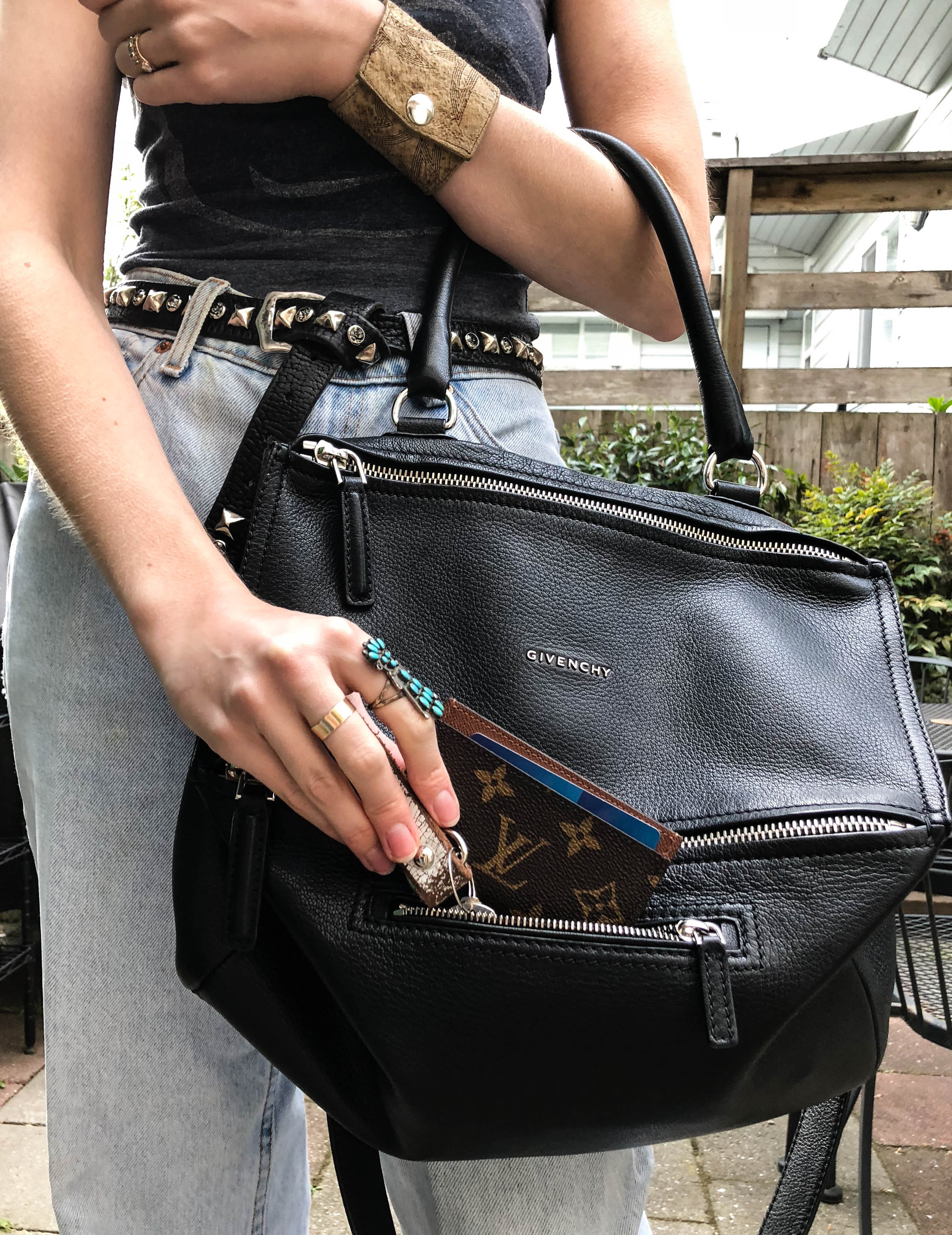 Givenchy Pandora with Louis Vuitton Card Case