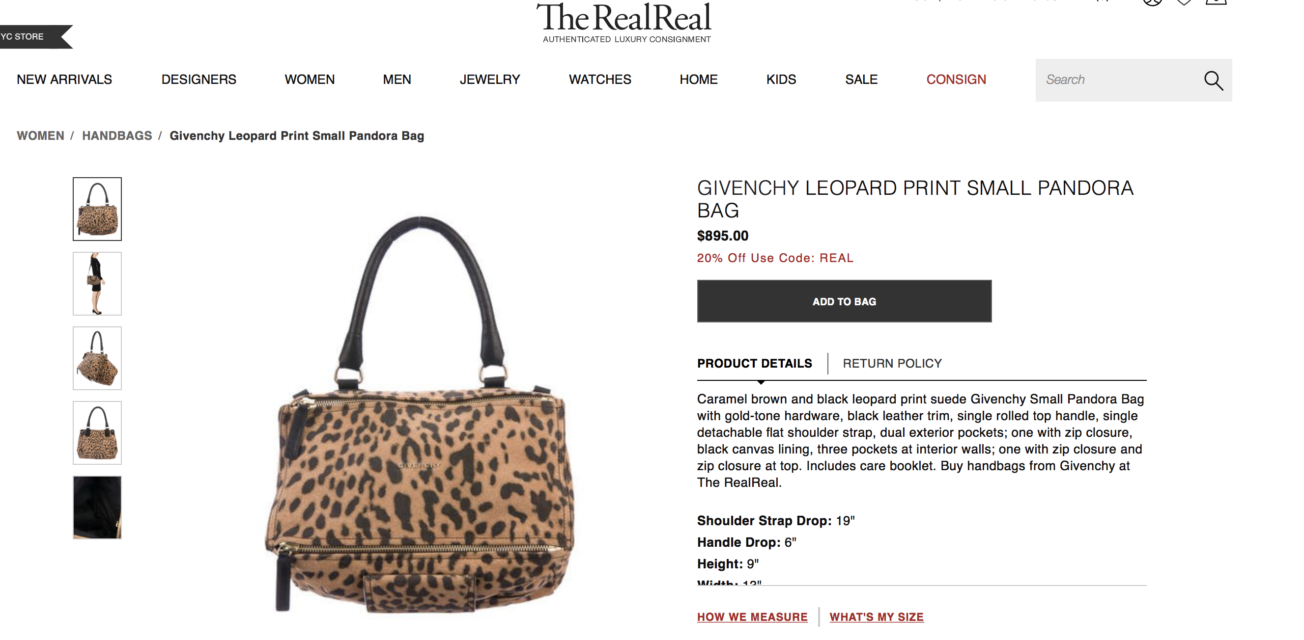 Givenchy Pandora from The RealReal
